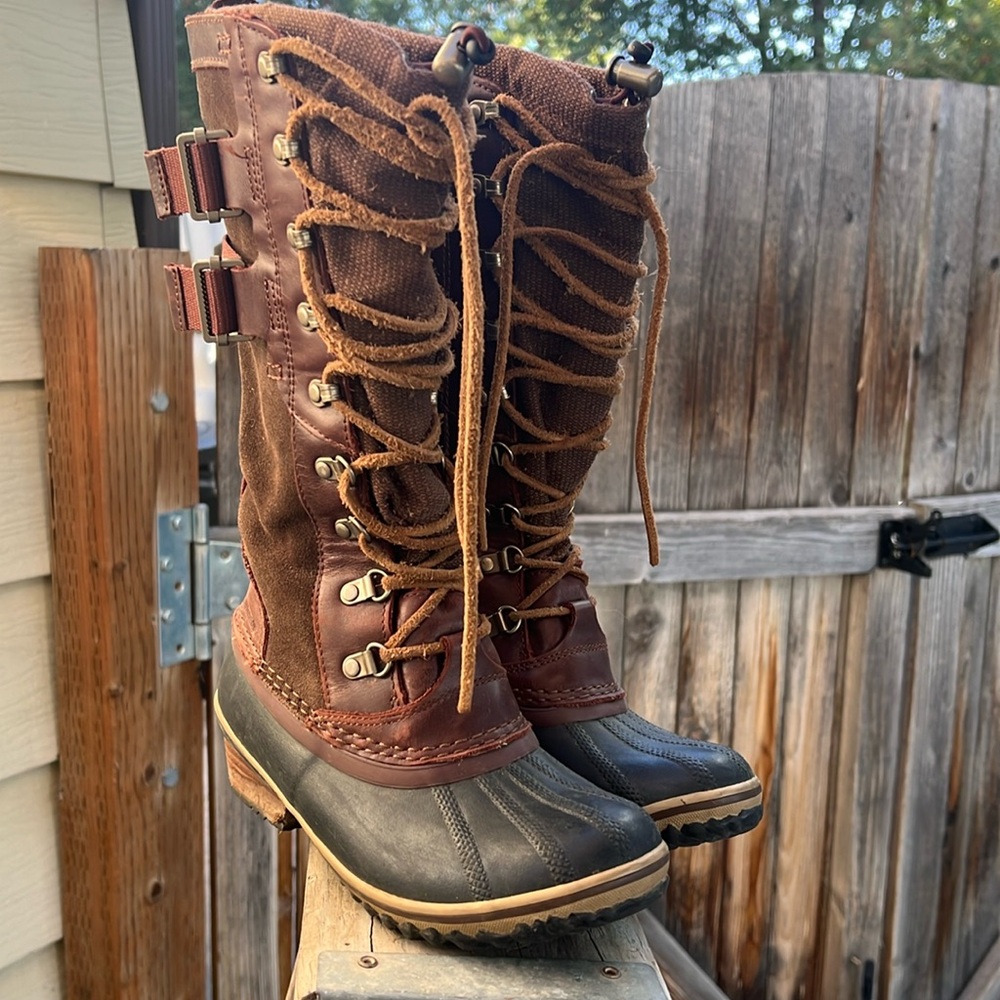 Lace up Sorel boots